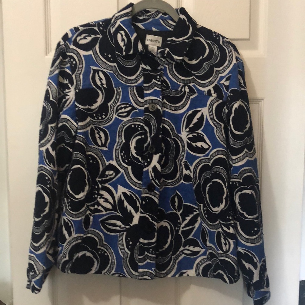 CHICOS JACKET WITH LINING SIZE 2/L